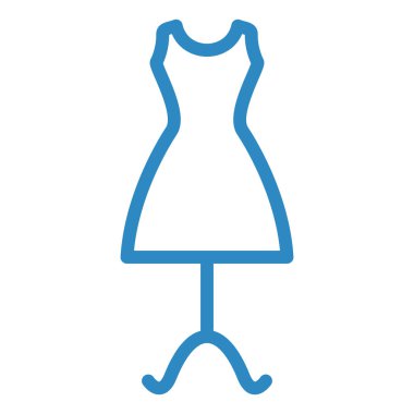 Manken mi? Web simgesi basit illüstrasyon