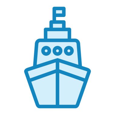 Gemi. Web simgesi basit illüstrasyon