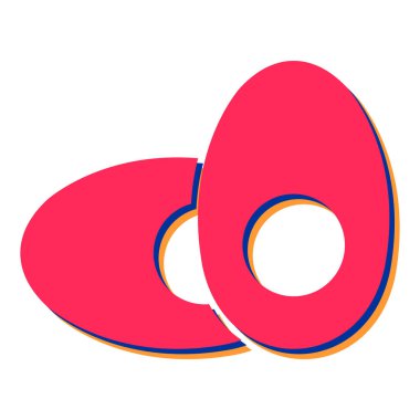 Yumurta simgesinin vektör çizimi