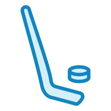 Buz hokeyi. Web simgesi basit illüstrasyon 