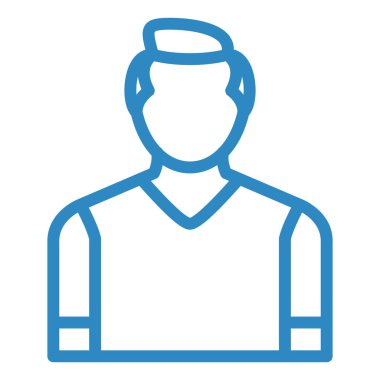 Adamım. Web simgesi basit illüstrasyon