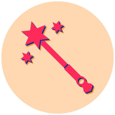 Sihirli değnek. Basit resimleme