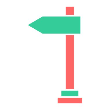 İşaret levhası Web simgesi basit illüstrasyon