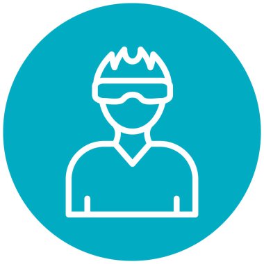 İnsan simgesinin vektör illüstrasyonu