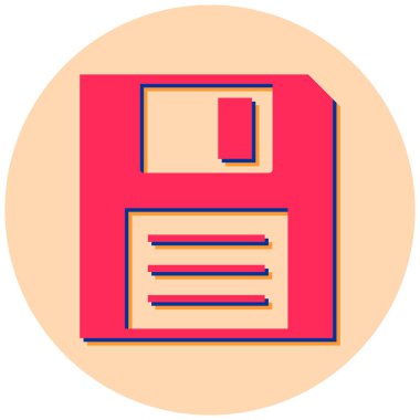 Disket disket. Basit resimleme