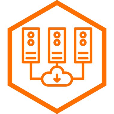 Veri merkezi. Web simgesi