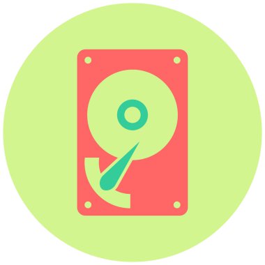 Sabit disk. Basit illüstrasyon