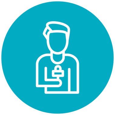 doktor vektör simgesi modern basit illüstrasyon