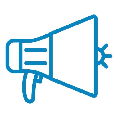 Megafon. Web simgesi basit illüstrasyon