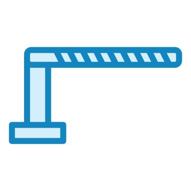 Bariyer. Web simgesi basit illüstrasyon