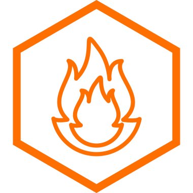 ateş alev ikonu vektör illüstrasyonuName