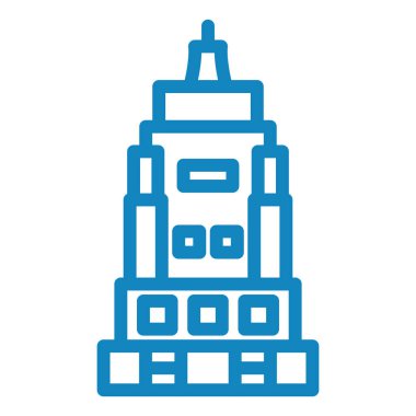 Modern yapı simgesinin vektör illüstrasyonu