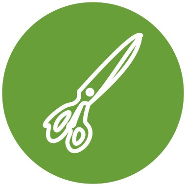 Makas. Web simgesi basit tasarım