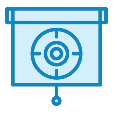 Günlük Hedef. Web simgesi vektör illüstrasyonu 