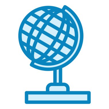 Küre. Web simgesi basit illüstrasyon