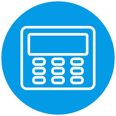 Hesap makinesi. Web simgesi basit illüstrasyon