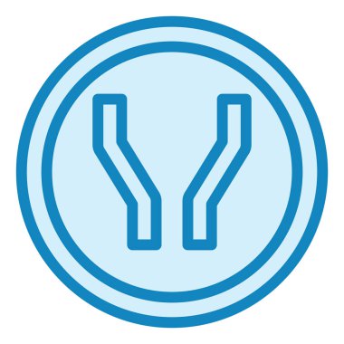 Yol Genişliği ileride modern simge vektör illüstrasyonuName  