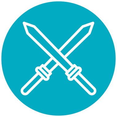 Kılıç simgesi. vektör illüstrasyonu