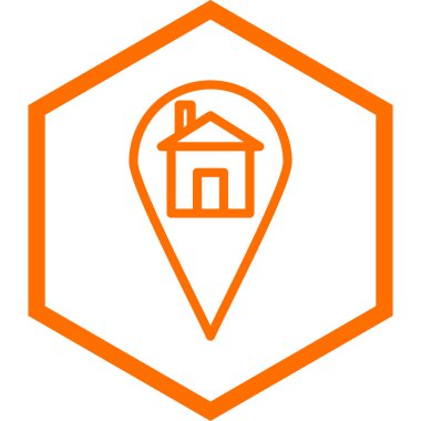 Ev Konumu. Web simgesi