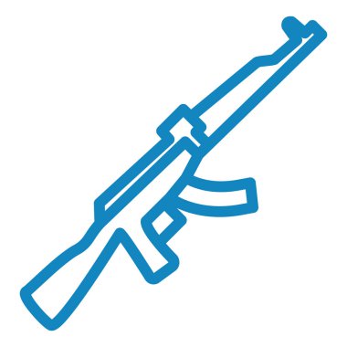 Askeri silah ikonu. özet vektör illüstrasyonu