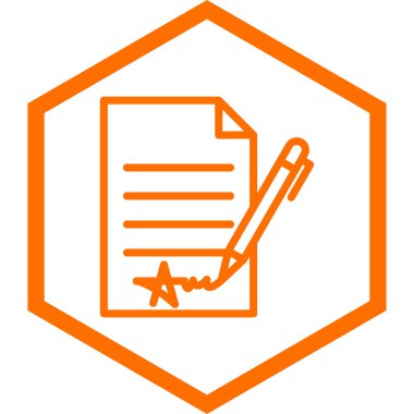 belge simgesi, vektör çizimi