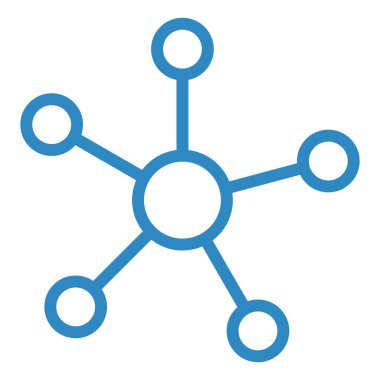 Molekül. Web simgesi basit illüstrasyon
