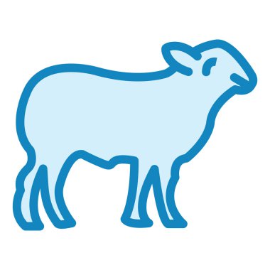 koyun modern ikon vektör illüstrasyonu 