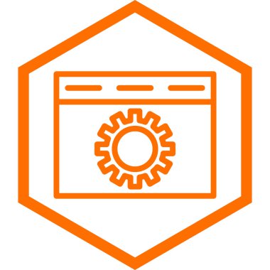 Ayarlama. Web simgesi basit illüstrasyon