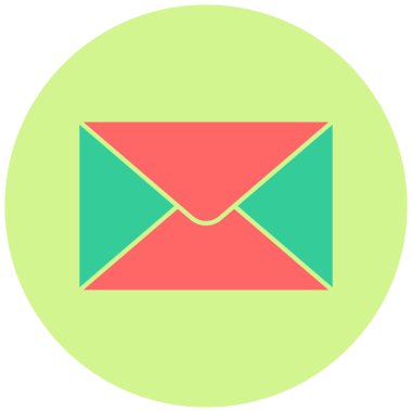 Zarf. Web simgesi basit illüstrasyon