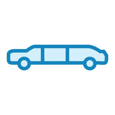 Limuzin modern ikon vektör çizimi 