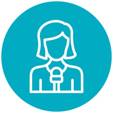 Kadın simgesinin vektör illüstrasyonu