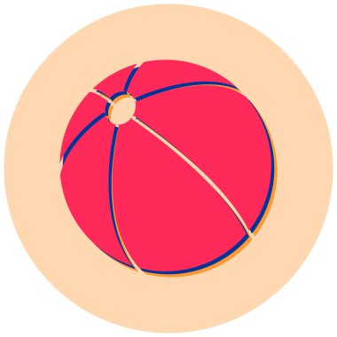 Top. Web simgesi basit illüstrasyon