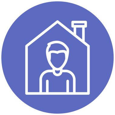 Erkek ve kadın ikonunun vektör illüstrasyonu