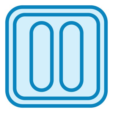 Modern simge vektör illüstrasyonunu durdur 