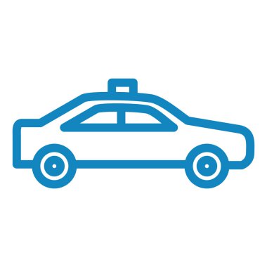 araba vektör simgesi, düz tasarım biçimi