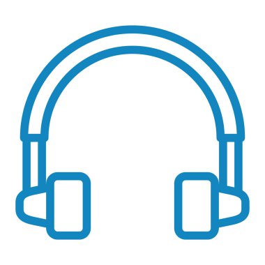 Kulaklık. Web simgesi basit tasarım