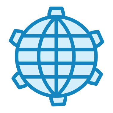 Siber uzay ikonu. Basit resimleme