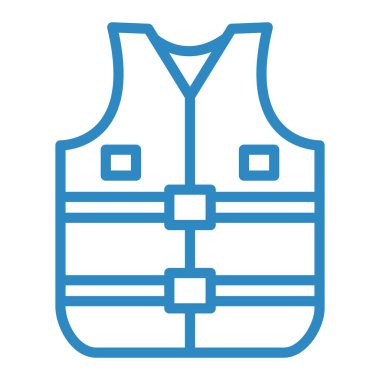 Yelek. Web simgesi basit illüstrasyon