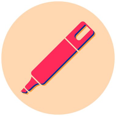 İşaretleyici. Web simgesi basit illüstrasyon