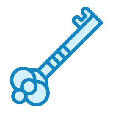 Anahtar simgesinin vektör illüstrasyonu