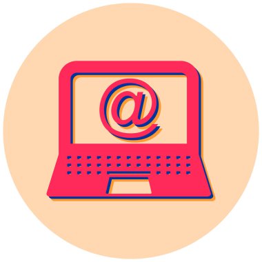 bir mesaj içeren dizüstü bilgisayar