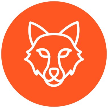 hayvan modern ikon vektör illüstrasyonu