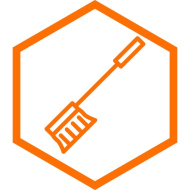 Temizleme araçlarının vektör illüstrasyonu simgesi