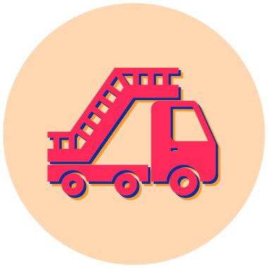 Kamyon. Web simgesi basit illüstrasyon