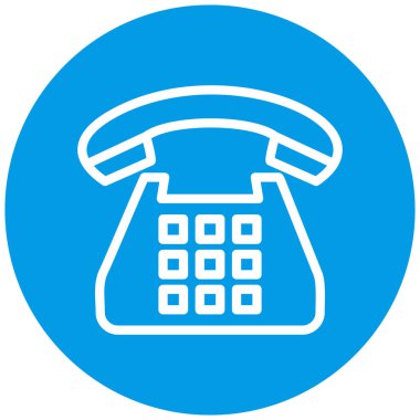 - Telefon. Web simgesi basit illüstrasyon