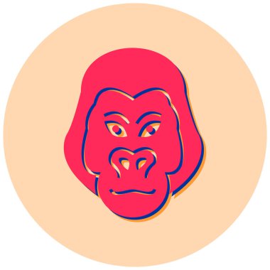 Yüz maskesi. Basit resimleme