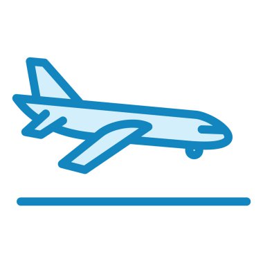 İniş modern simge vektör illüstrasyonu 