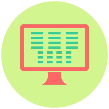 Comand Hattı. Web simgesi basit illüstrasyon