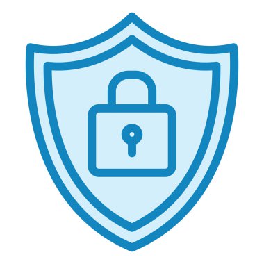 Güvenlik modern ikon vektör illüstrasyonu