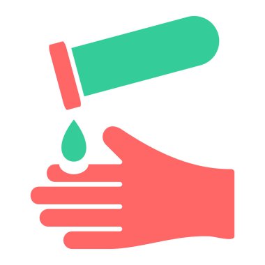 El ele tutuşma ikonu. Beyaz arkaplanda izole edilmiş web tasarımı için temizlik fırçası vektör simgelerinin basit çizimi